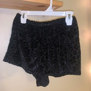 Brandy Melville velvet shorts
